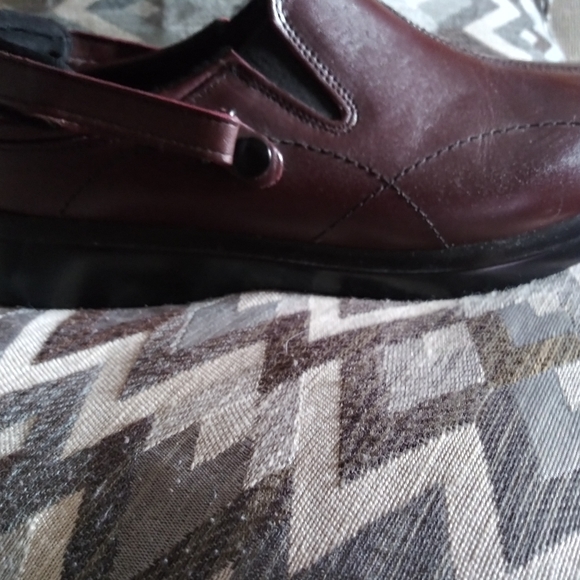 Womens Nature's Stride Nantucket genuine leather therapeutic clog size 7, brown - Picture 7 of 10